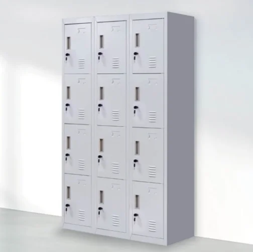 12-Door Locker for Office Gym Shed School Home Storage