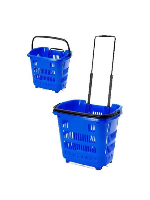 Rolling Shopping Trolley Basket